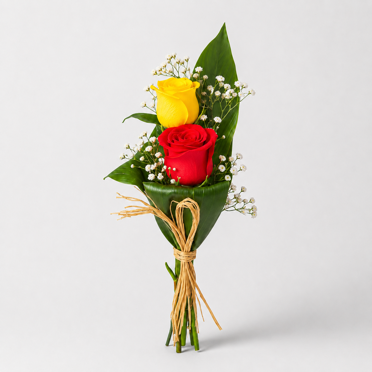 Arranjo de Rosas Vermelha e Amarela 1