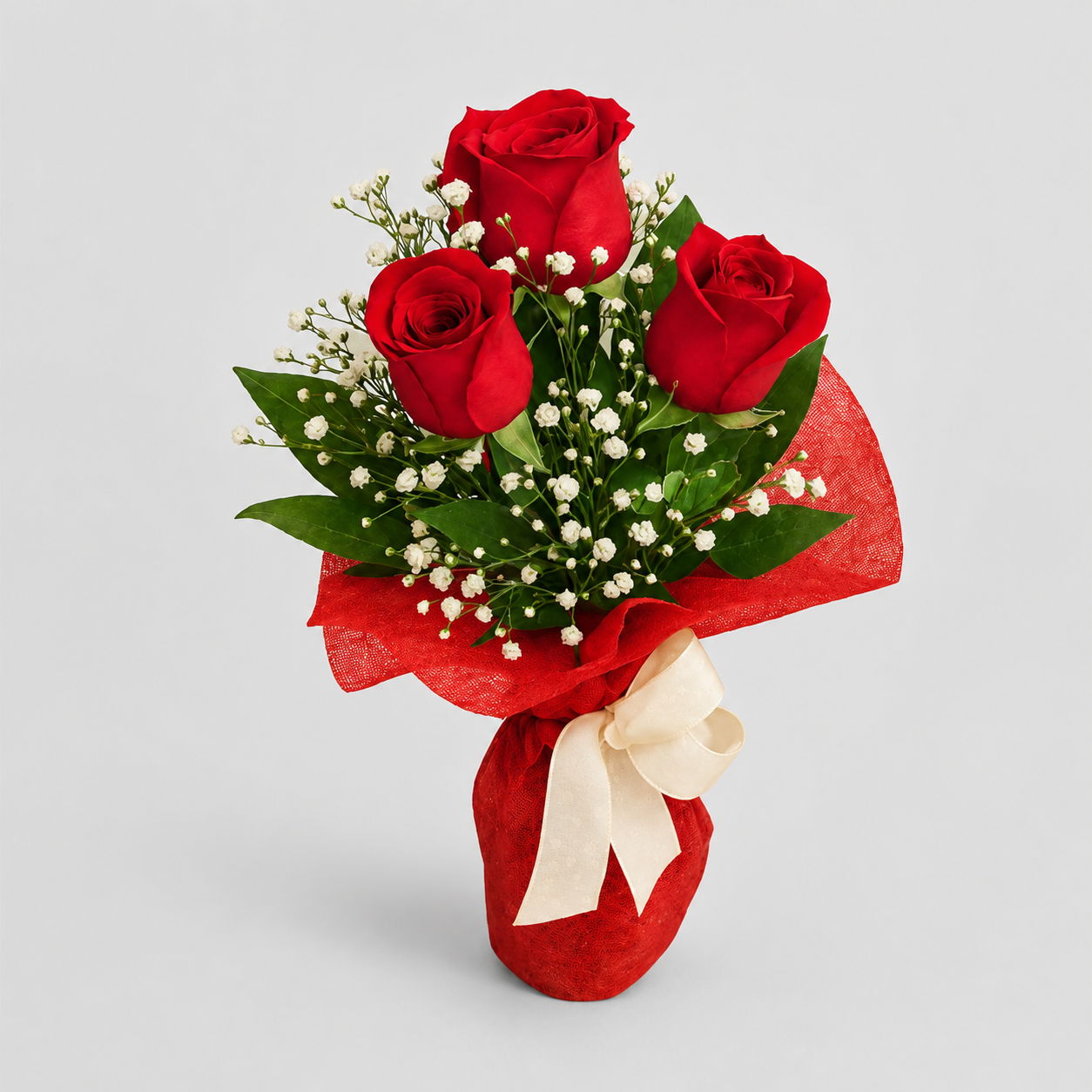 Ramo de 3 Rosas Vermelhas 2