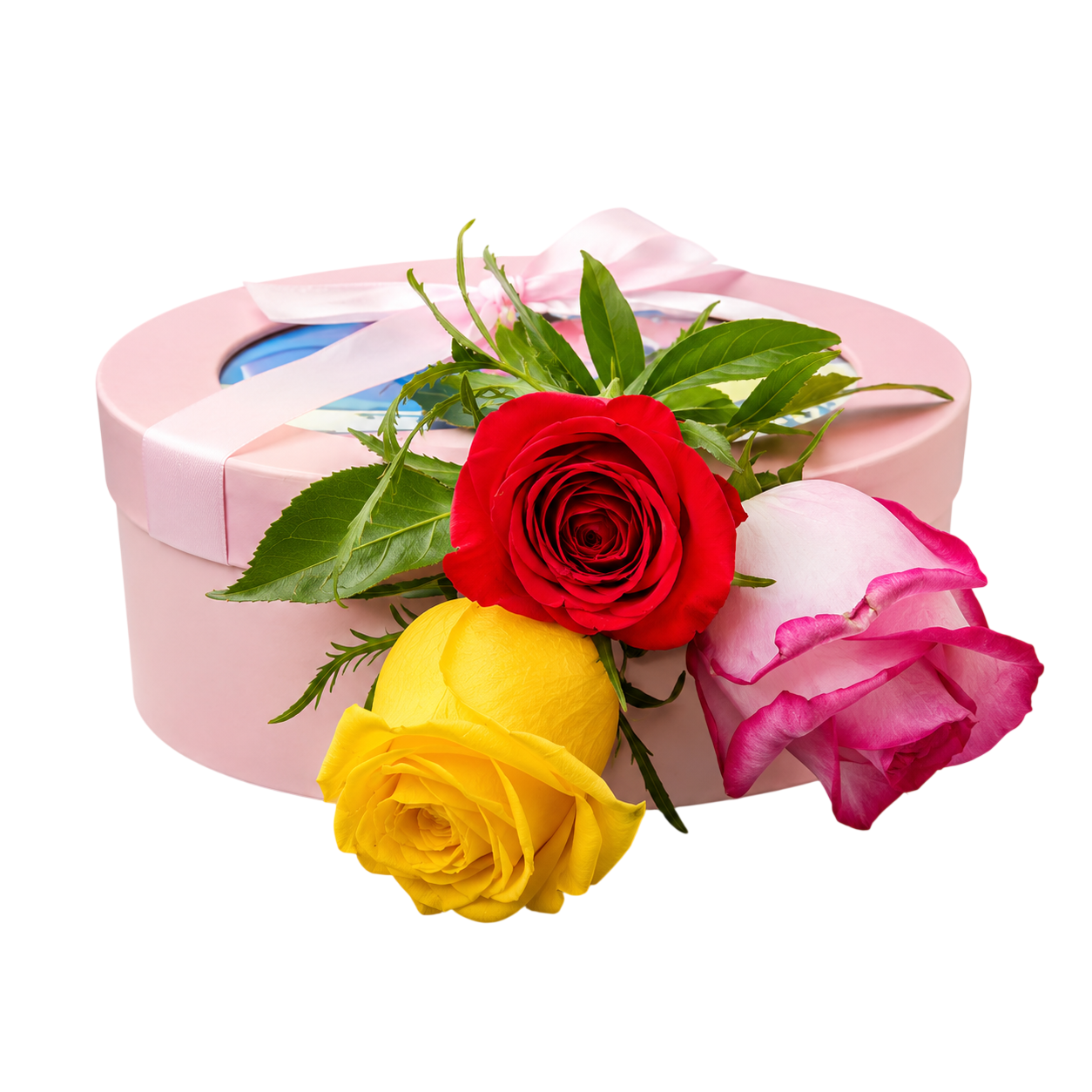 Caixa Presente com Rosas e Chocolates 3