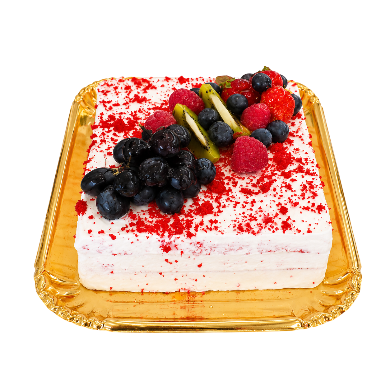 Bolo Red Velvet com Frutas Frescas 4