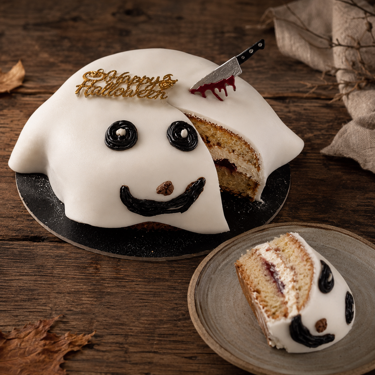 Bolo Fantasma 👻 de Halloween  🎃 🕸️ 2
