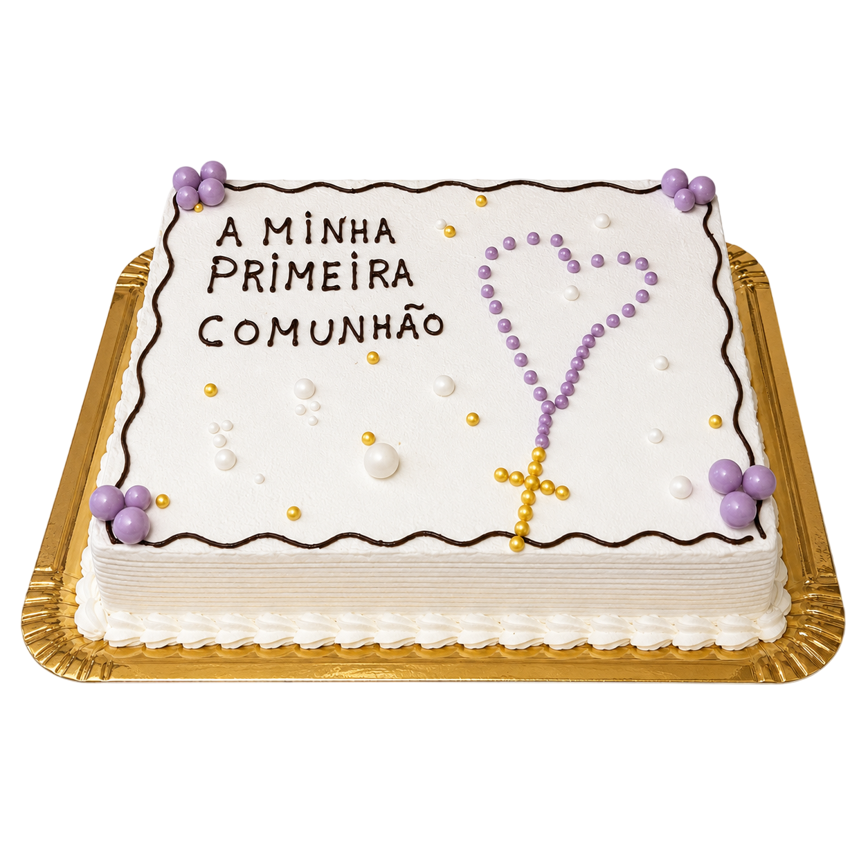 Bolo de Primeira Comunhão com Terço 1