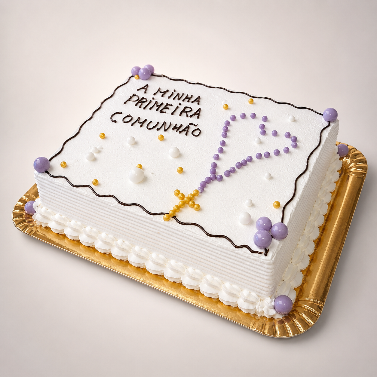 Bolo de Primeira Comunhão com Terço 5