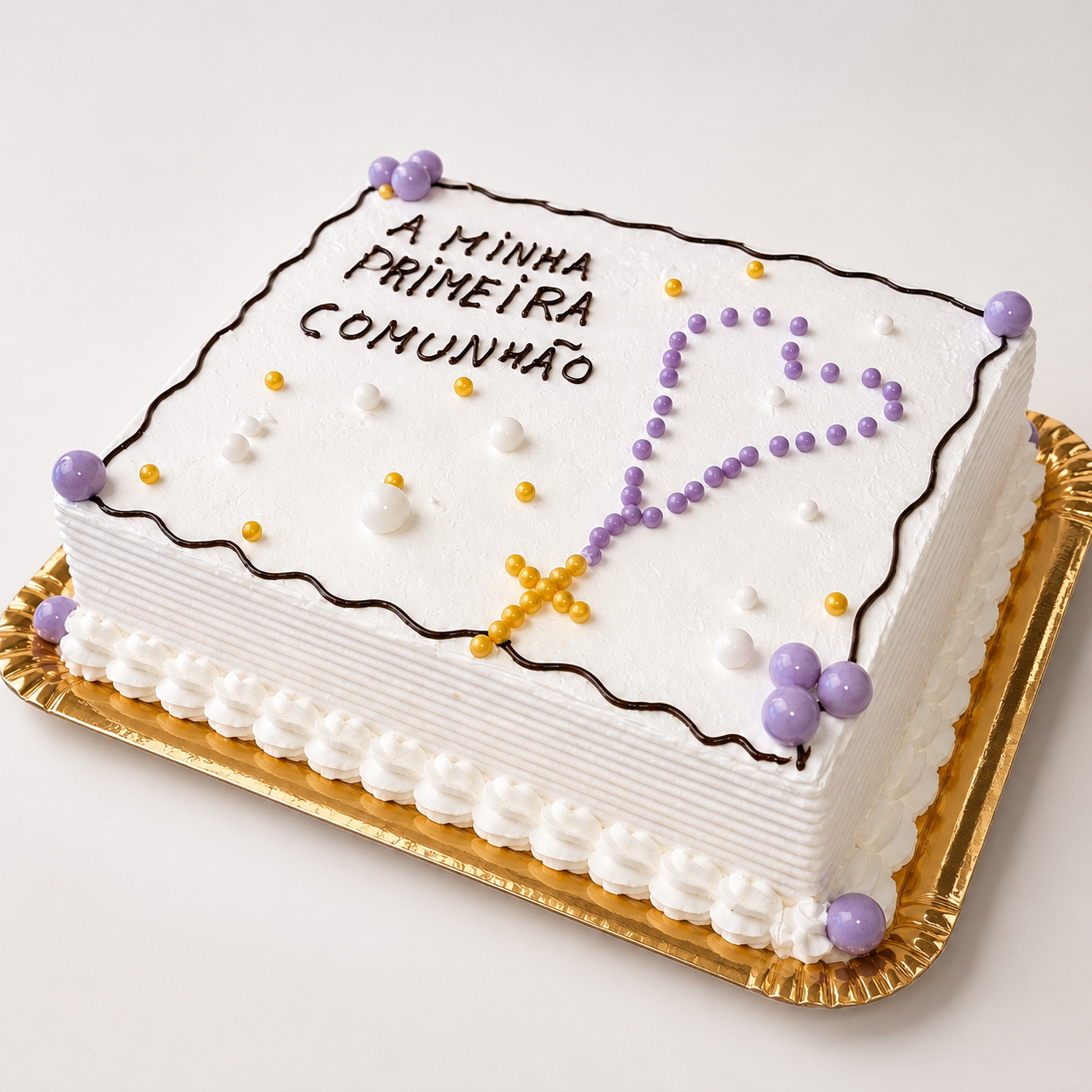 Bolo de Primeira Comunhão com Terço 8