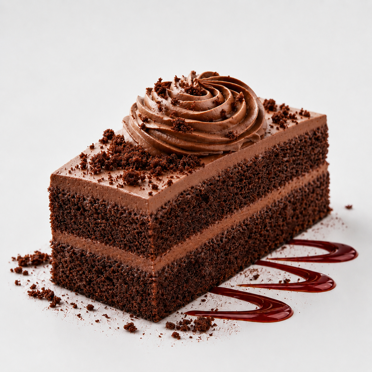 Fatia de Bolo de Chocolate Cremoso 3