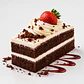 Fatia de Bolo de Chocolate com Morango - Thumbnail 3