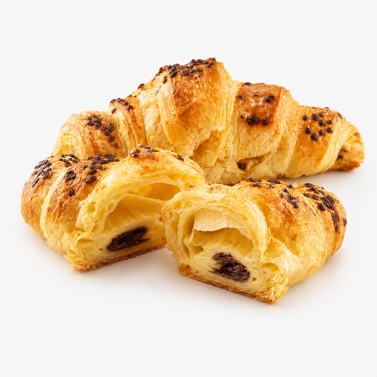 Croissant Folhado com Chocolate 1