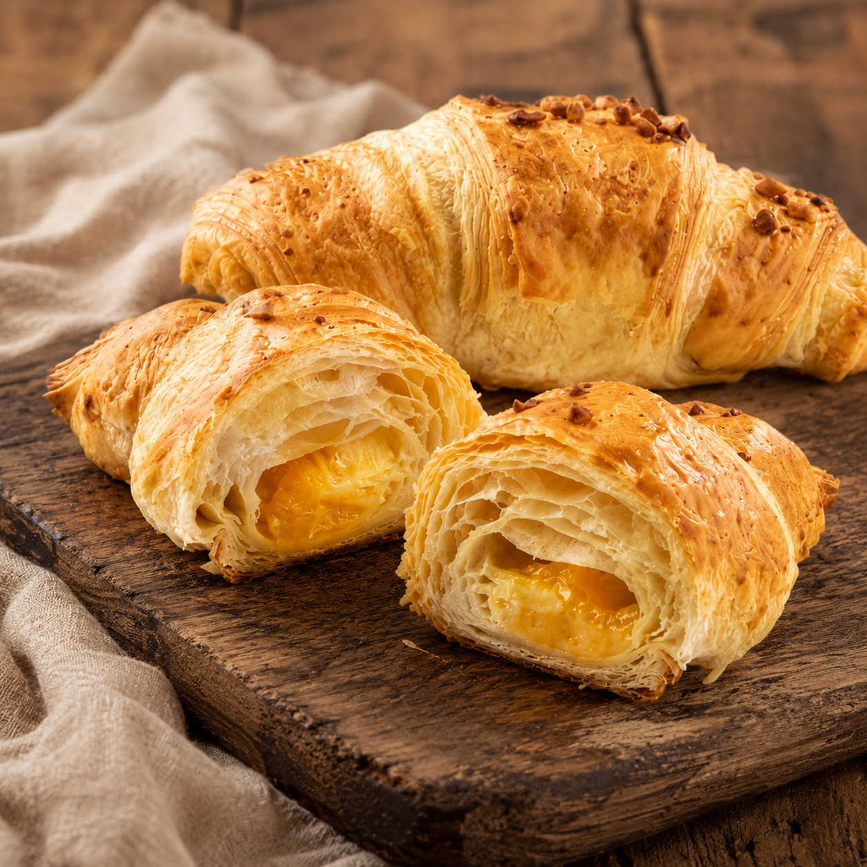 Croissant Folhado com Creme de Ovo 2