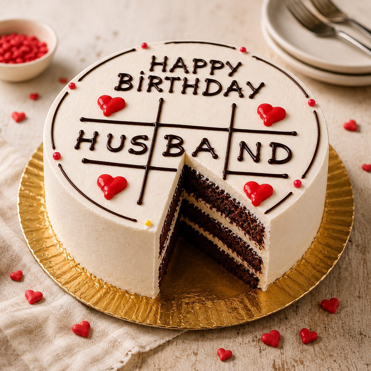 Bento Cake para Marido “Happy Birthday Husband” 2
