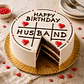 Bento Cake para Marido “Happy Birthday Husband” - Thumbnail 2