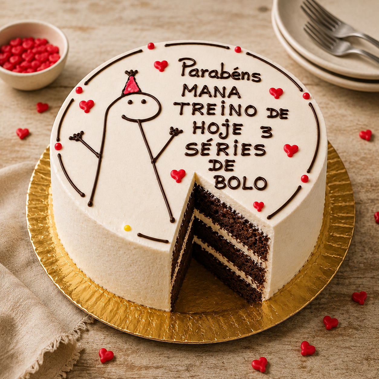 Bento Cake para Mana Fitness “3 Séries de Bolo” 3