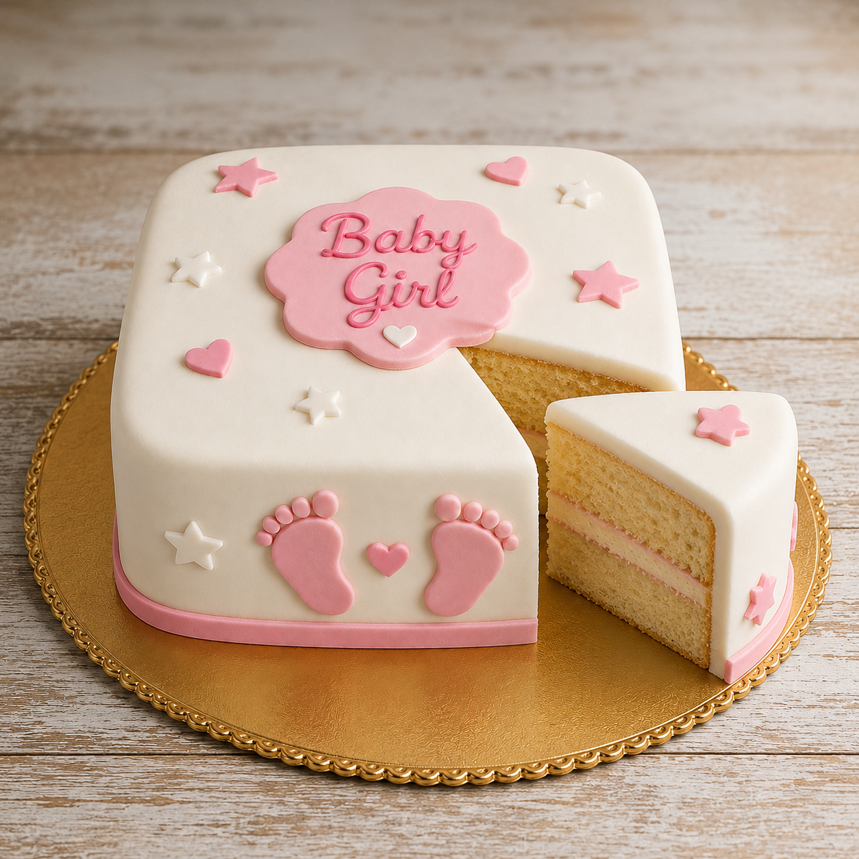 Bolo de Babyshower Menina 2