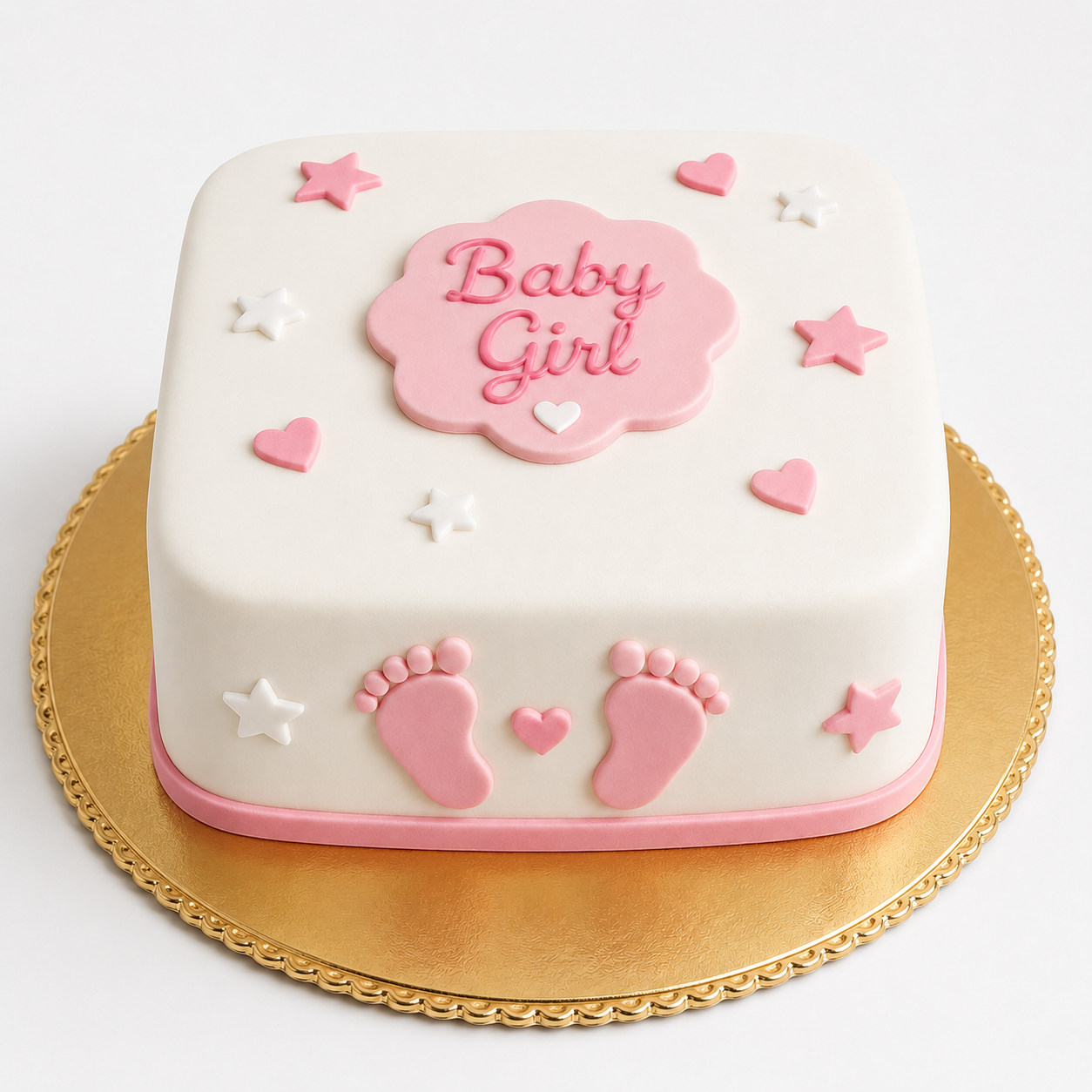 Bolo de Babyshower Menina 1
