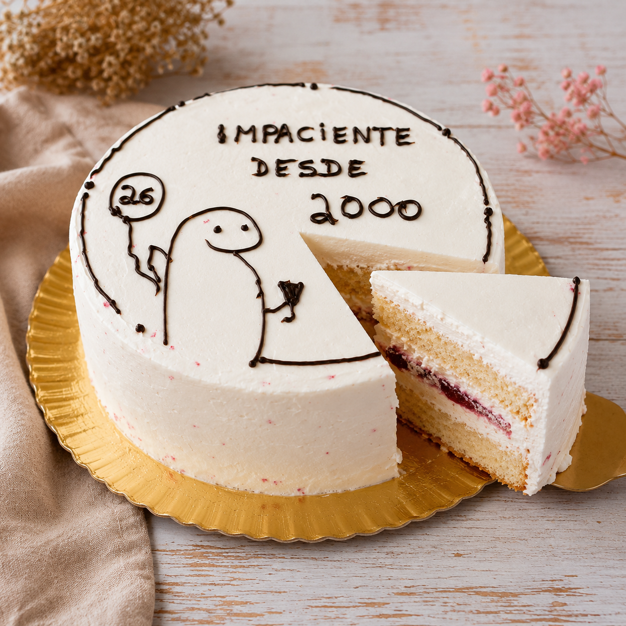 Bento Cake “Impaciente desde 2000” 2