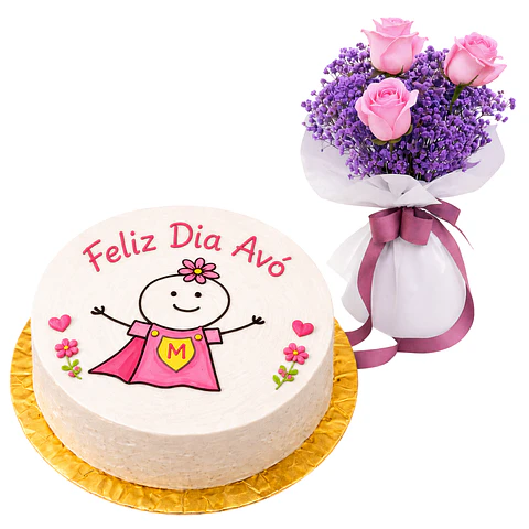 Pack Feliz Dia Avó com Flores