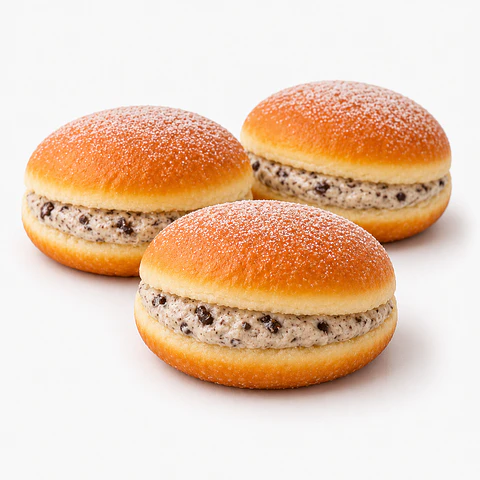 Bolas de Berlim com Creme Oreo