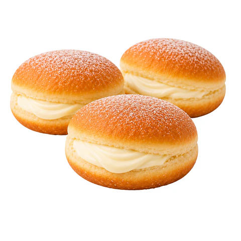 Bolas de Berlim de Chocolate Branco