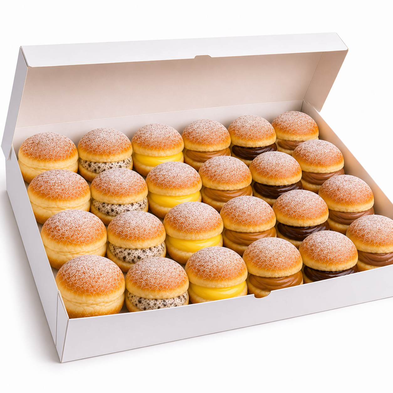 Box 24 Bolas de Berlim — Pack Família 2