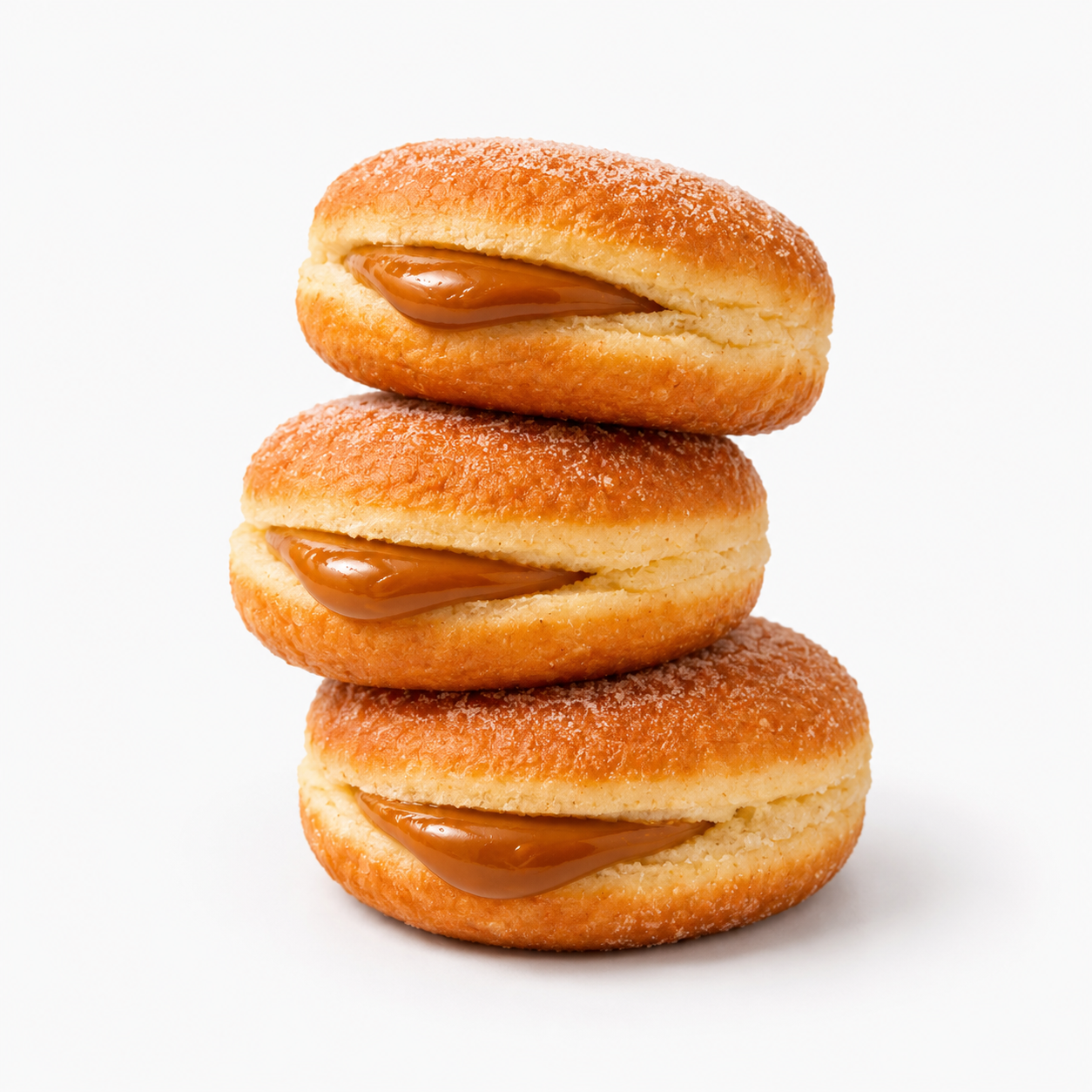 Bolas de Berlim de Caramelo Salgado 1