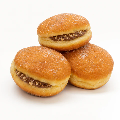 Bolas de Berlim com Creme KitKat