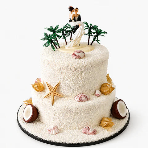 Bolo Casamento Tropical