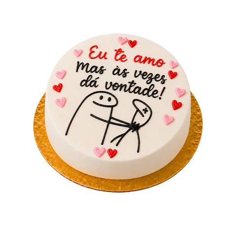 Bento Cake “Eu Te Amo, Mas às Vezes Dá Vontade!”