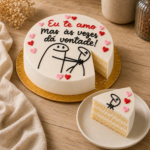Bento Cake “Eu Te Amo, Mas às Vezes Dá Vontade!”