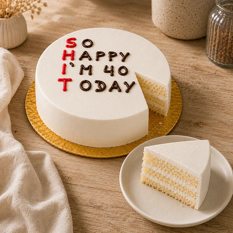 Bento Cake “So Happy I’m 40 Today”