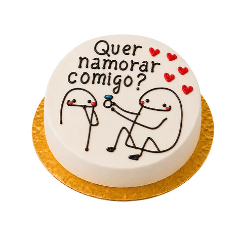 Bento Cake “Quer Namorar Comigo?”
