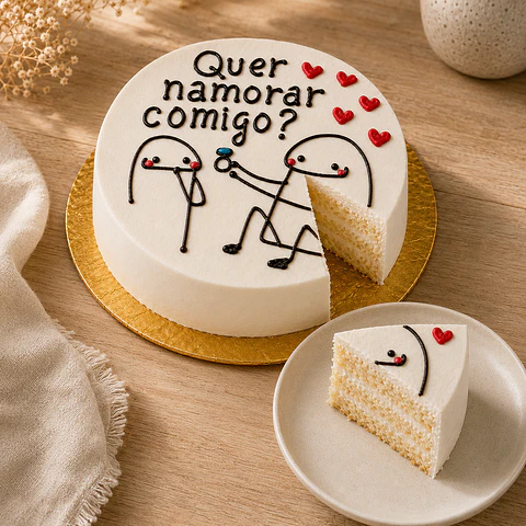 Bento Cake “Quer Namorar Comigo?”