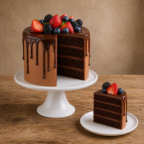 Drip Cake de Chocolate Negro