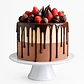 Drip Cake Chocolate com Morangos Frescos - Thumbnail 1