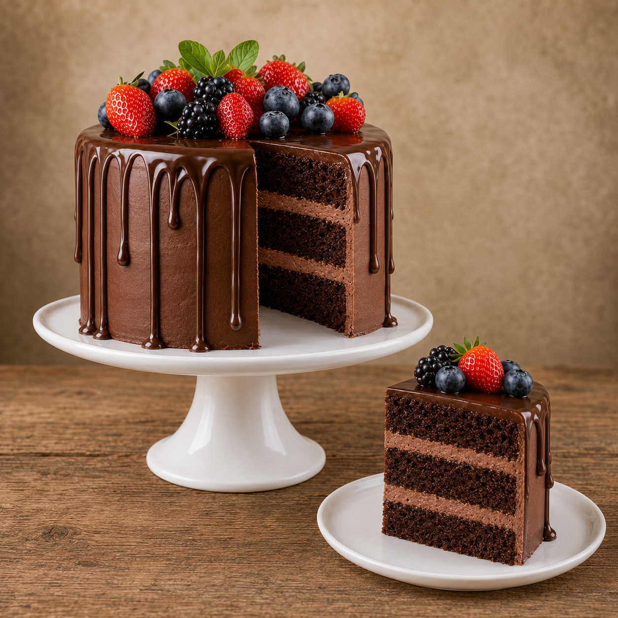 Drip Cake de Chocolate Clássico 2