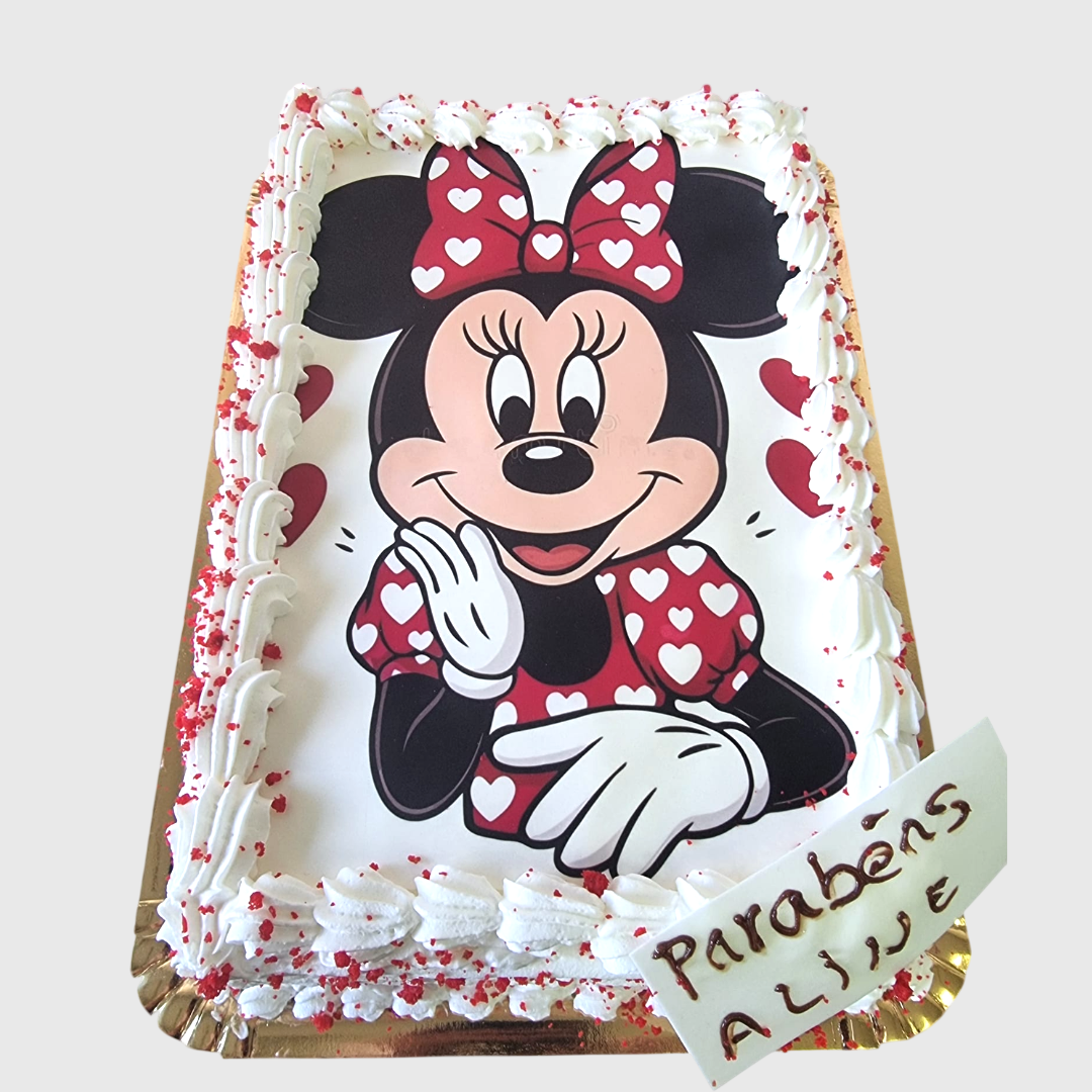 Bolo da Minnie Personalizado 1