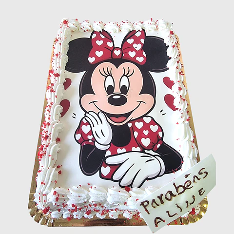 Bolo da Minnie Personalizado