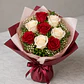 Bouquet de 8 Rosas Vermelhas e Brancas - Thumbnail 2