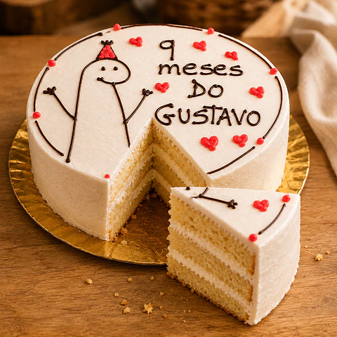 Bento Cake “9 Meses do Gustavo”