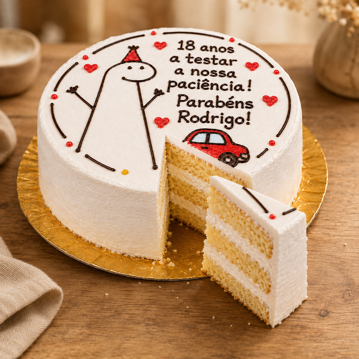 Bento Cake “18 Anos a Testar a Nossa Paciência” 2