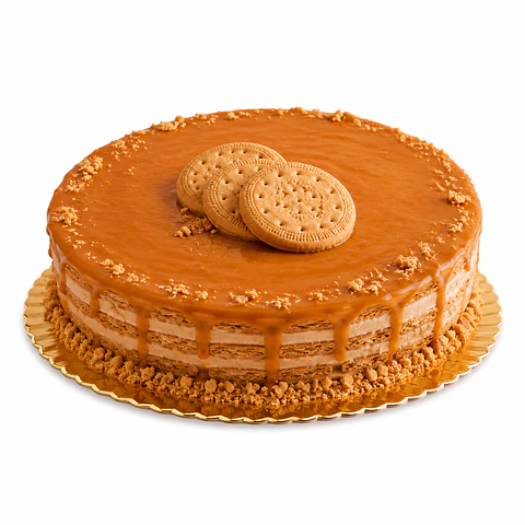Bolo de Bolacha com Caramelo Salgado