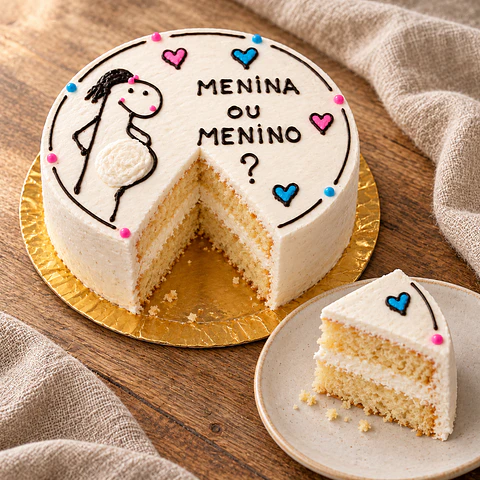 Bentô Cake Chá Revelação