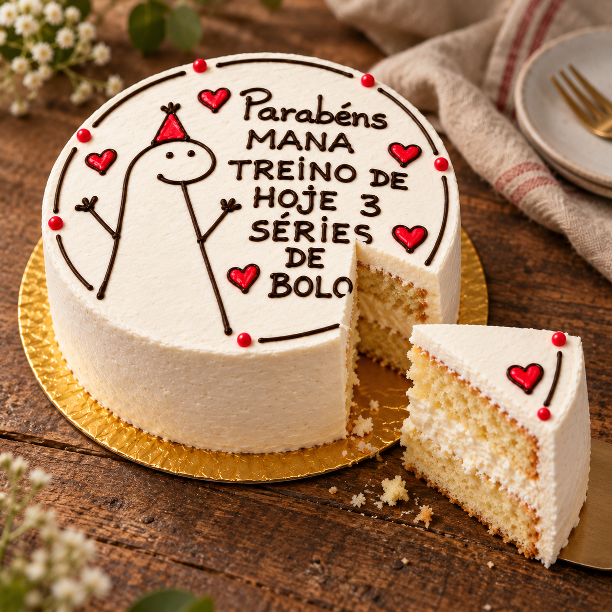 Bento Cake para Mana Fitness “3 Séries de Bolo” 6
