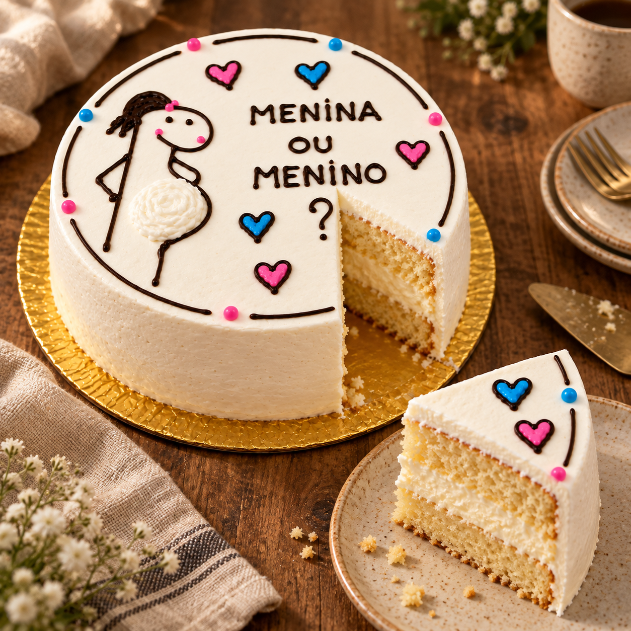 Bentô Cake Chá Revelação 7