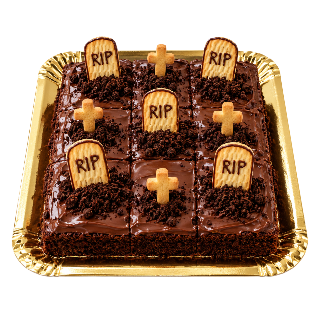 Bolo Cemitério de Halloween