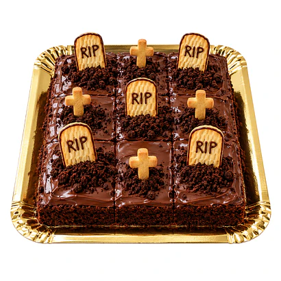 Bolo Cemitério de Halloween