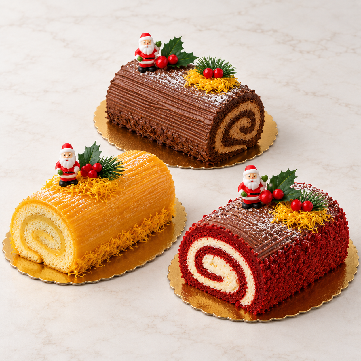 Pack 3 Troncos de Natal 1