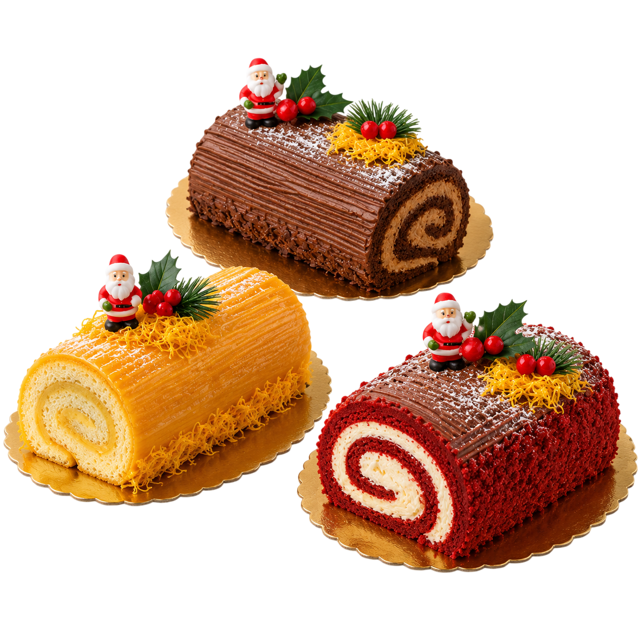 Pack 3 Troncos de Natal 3