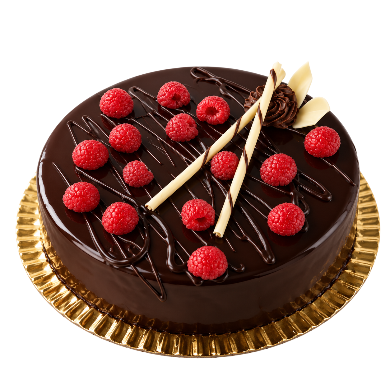 Bolo de Chocolate com Framboesas 1