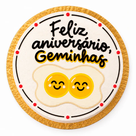 Bento Cake "Feliz Aniversário, Geminhas"