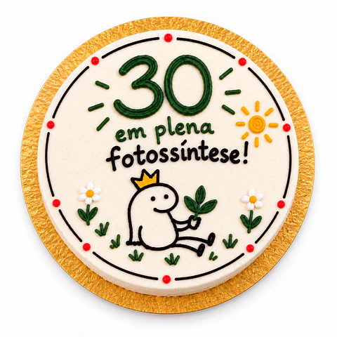 Bento Cake "30 em Plena Fotossíntese"
