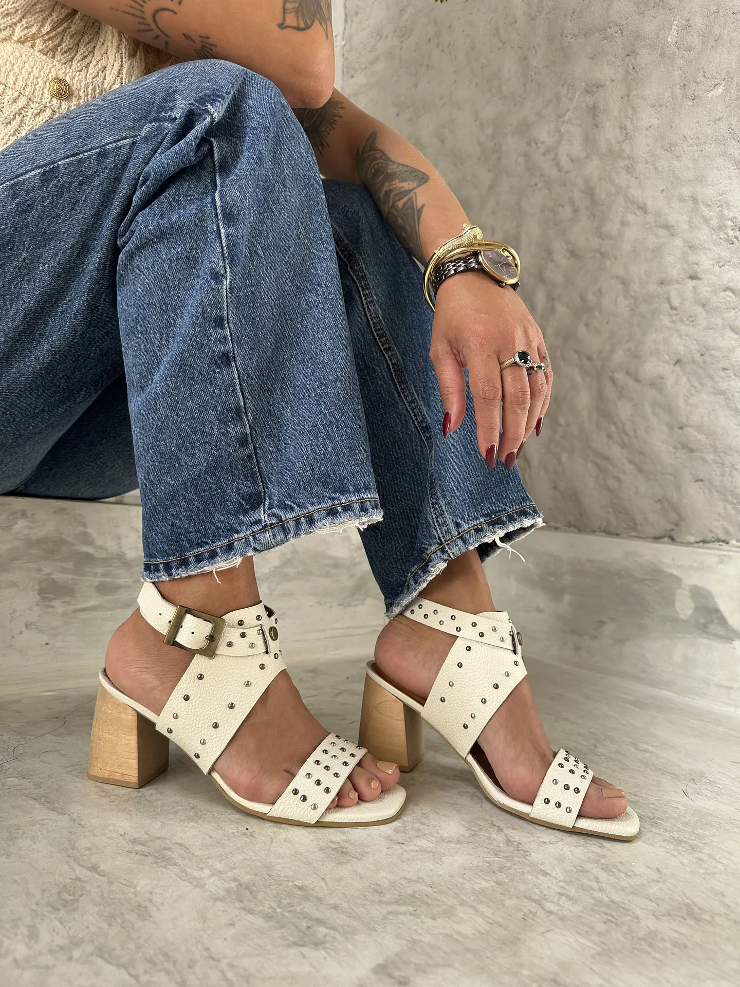 Sandalia Napoles Beige 1